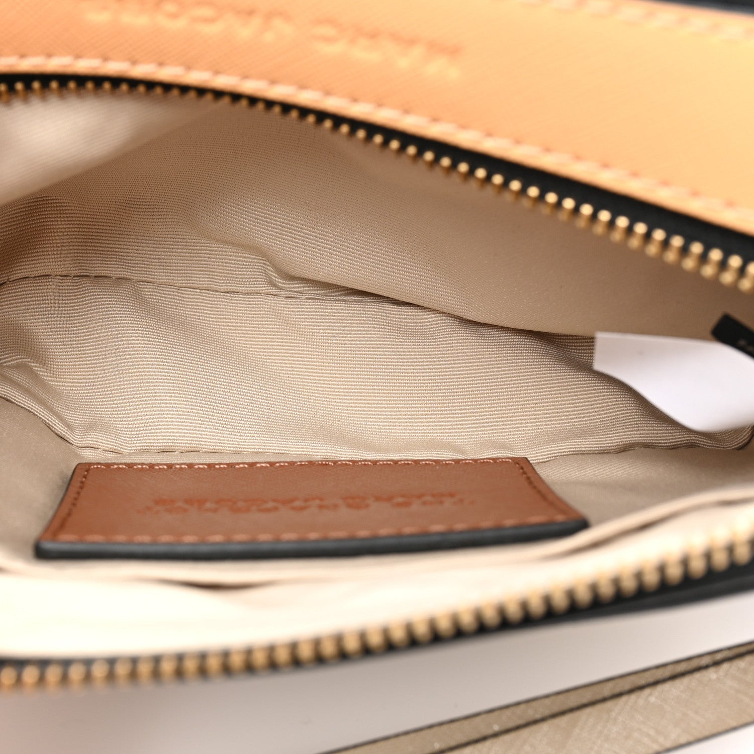 MARC JACOBS Calfskin Small Snapshot Camera Bag Argan Oil