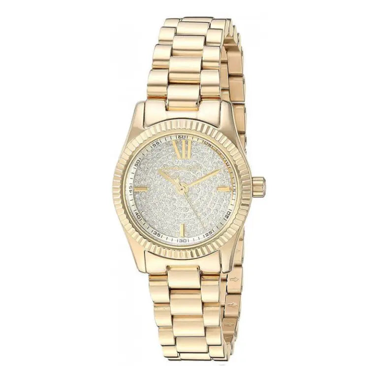Michael Kors Women's Quartz Gold Stainless Steel Crystal Pavé Dial MK3691