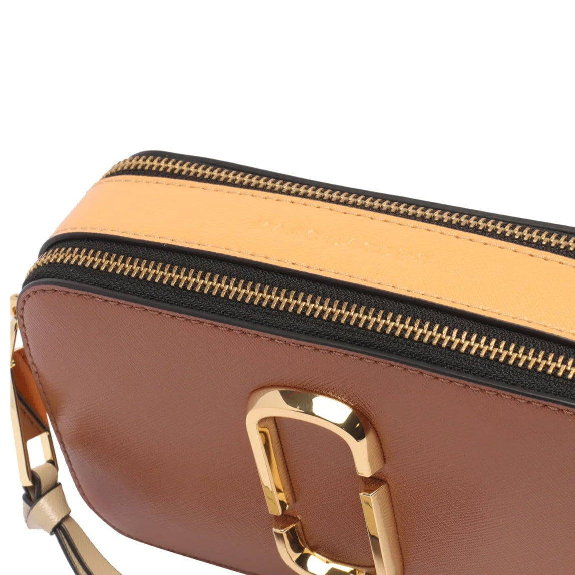 MARC JACOBS Calfskin Small Snapshot Camera Bag Argan Oil