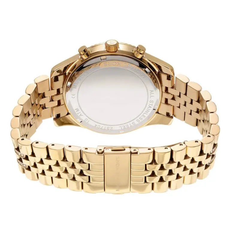 Michael Kors Men's Stainless Steel Gold Dial Watch MK8579