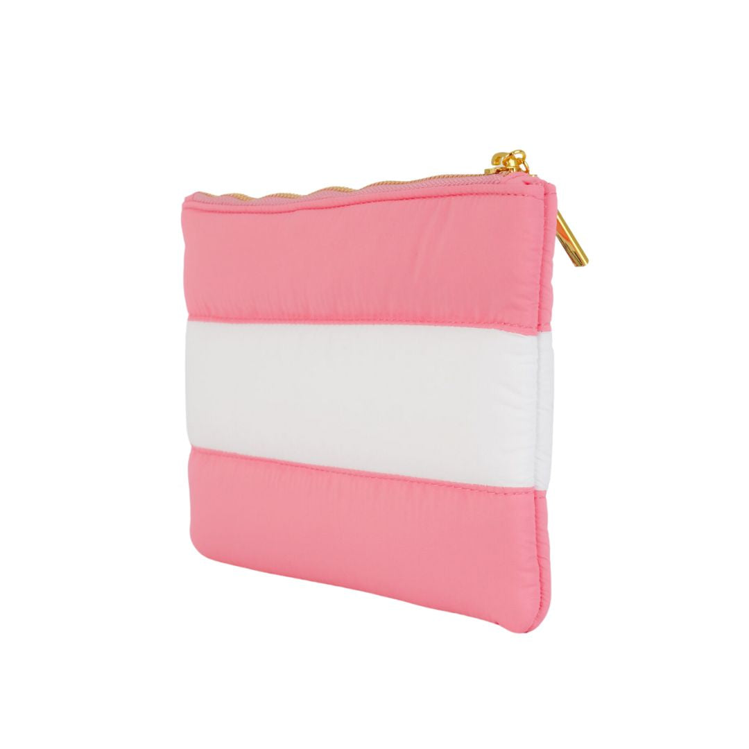 MOSCHINO FRAGRANCES PINK QUILTED POUCH