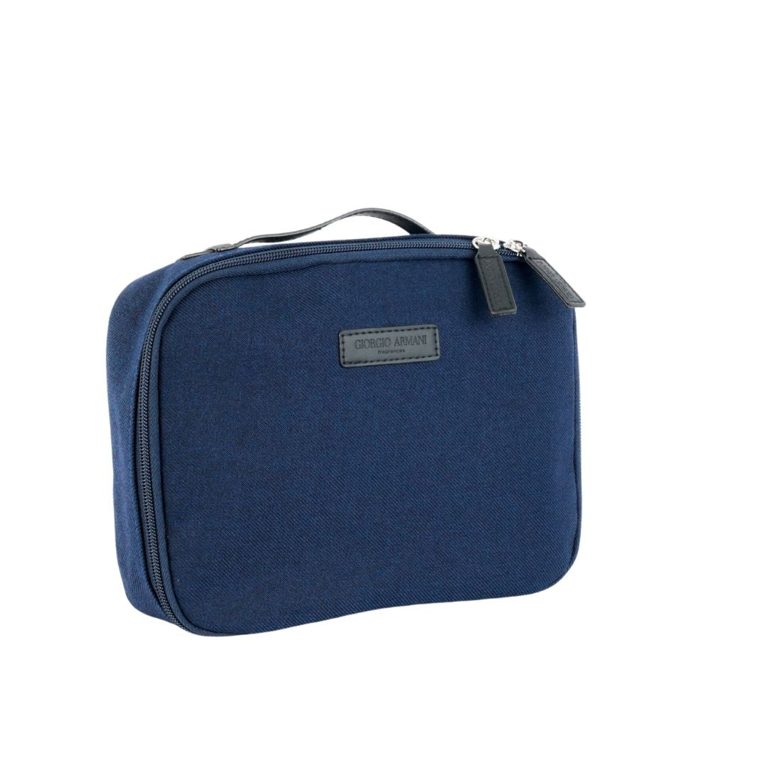 GIORGIO ARMANI TROUSSE DE VOYAGE HOMME BLEUE/BLUE MAN TRAVEL POUCH