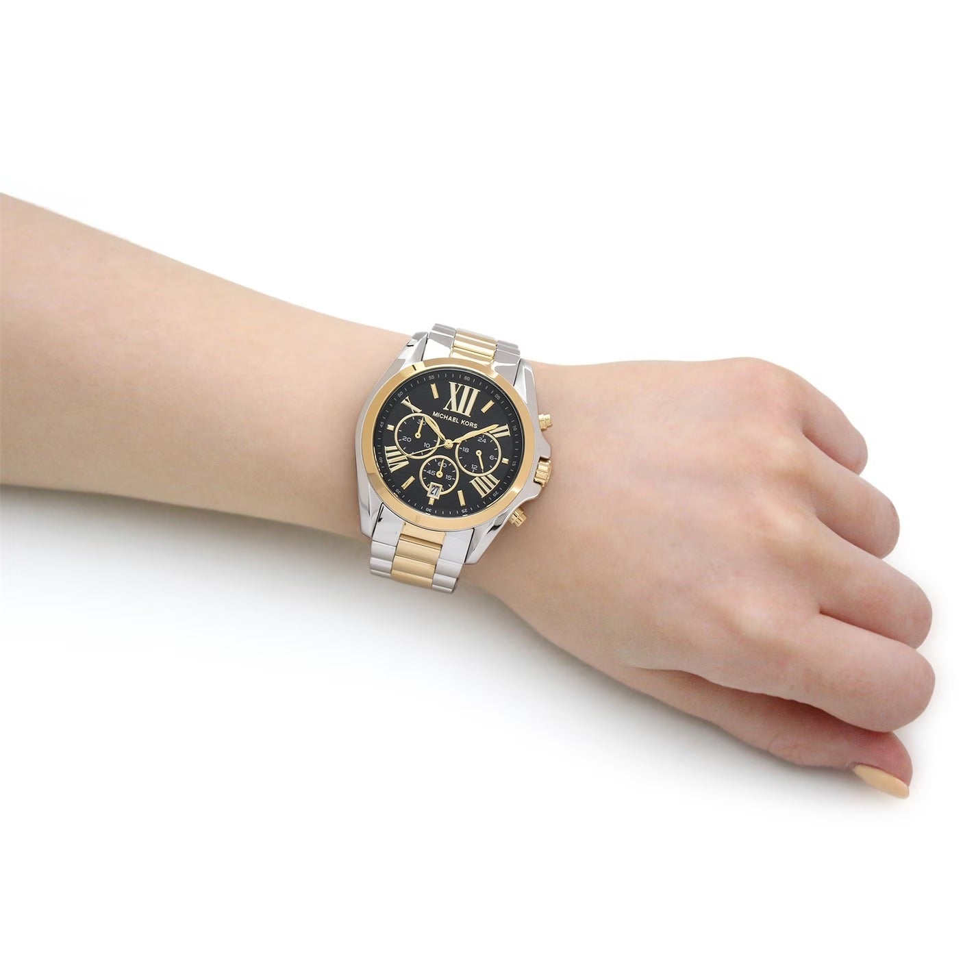 MICHAEL KORS BRADSHAW TWO TONE BLACK DIAL MK-5976 ( Unisex )