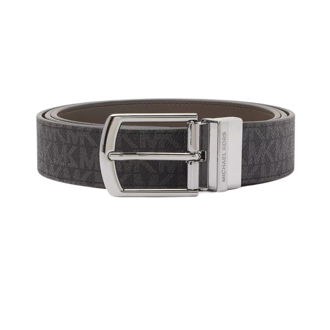 Michael Kors Reversible Signature Logo and Leather Belt ( Black )