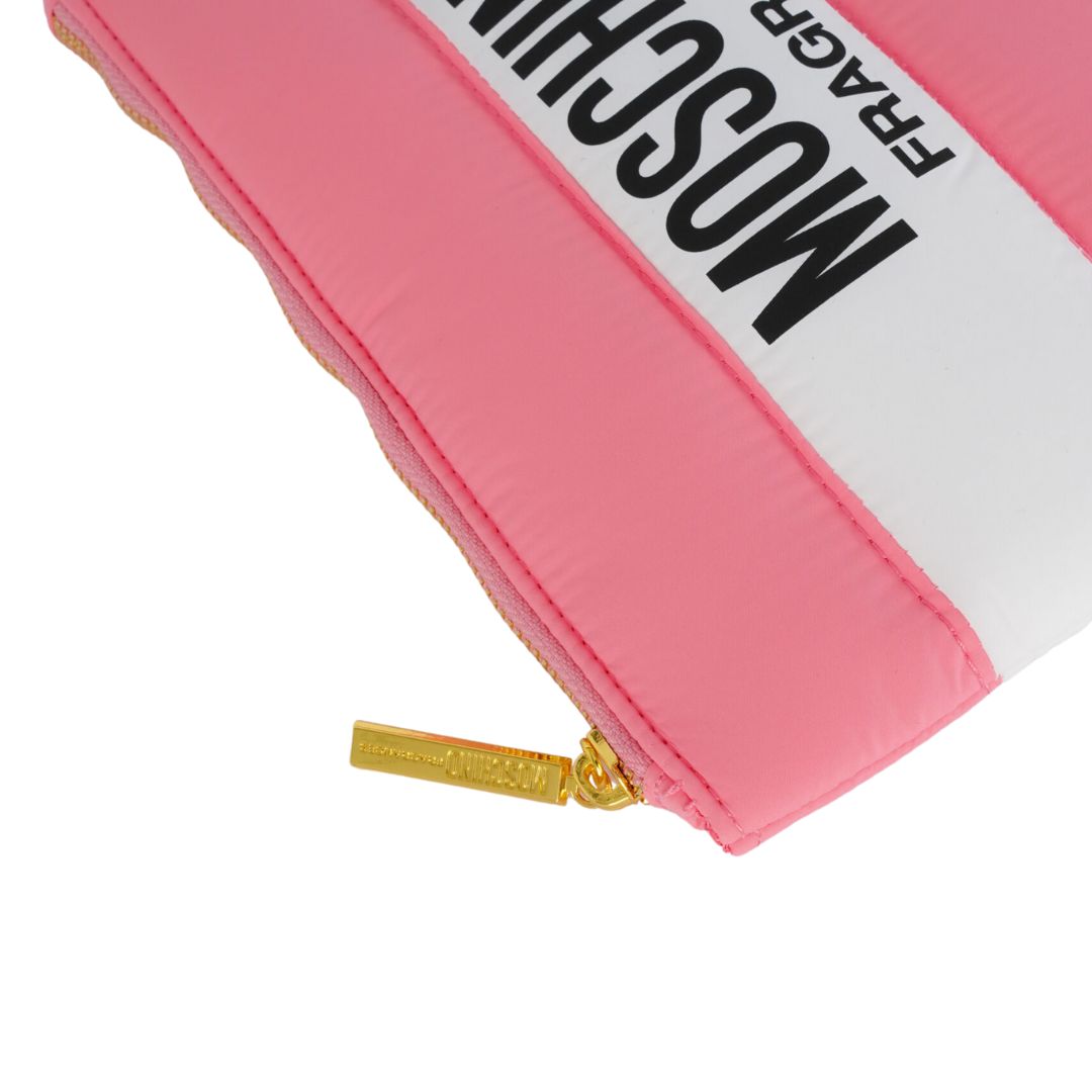 MOSCHINO FRAGRANCES PINK QUILTED POUCH