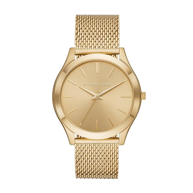 Michael Kors Slim Runway MK3282 Gold-Tone Stainless Steel Mesh Watch