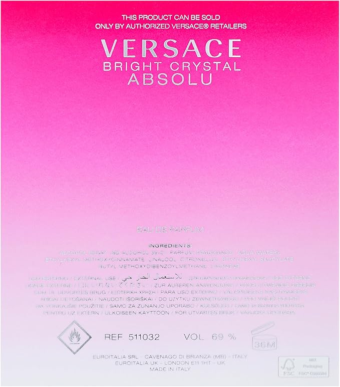 VERSACE BRIGHT CRYSTAL ABSOLU EDP 90 ML