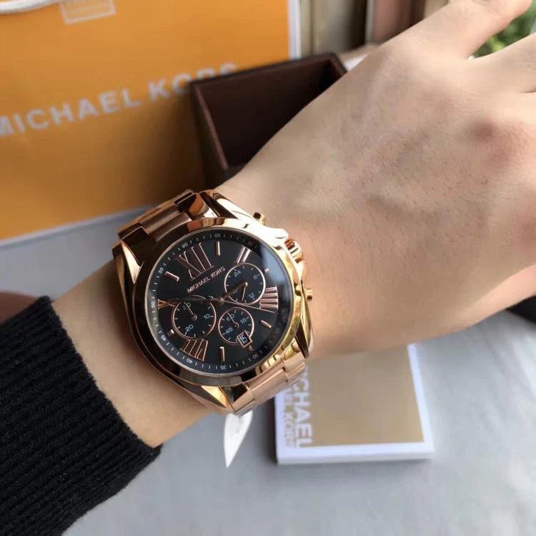 MICHAEL KORS BRADSHAW-MK5854 Black & Gold 43mm (Unisex)