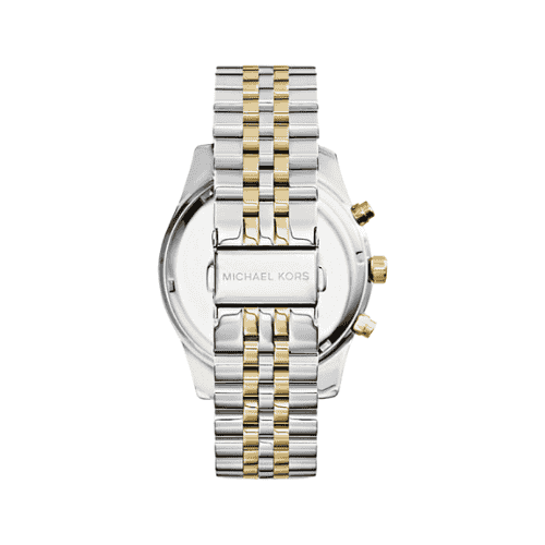 MK Oversized Lexington Two-Tone Watch ( women )