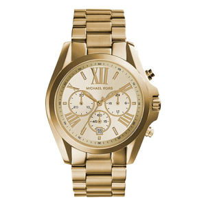 MICHAEL KORS BRADSHAW CHRONOGRAPH GOLD-TONE ( MEN & WOMEN ) WATCH STAINLESS STEEL