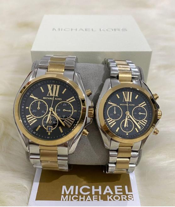 MICHAEL KORS BRADSHAW TWO TONE BLACK DIAL