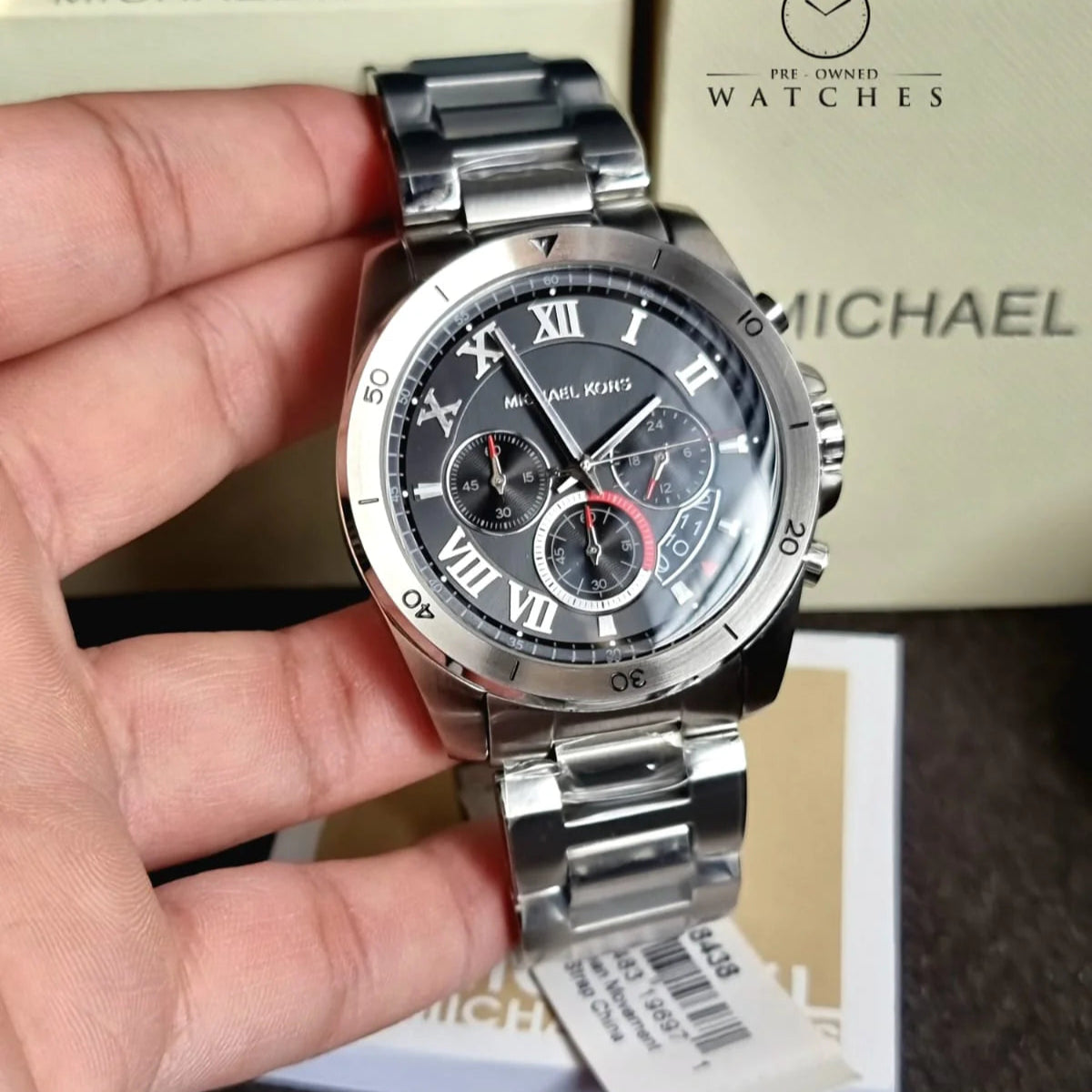 MICHAEL KORS BRECKEN CHRONOGRAPH BLACK DIAL MEN'S WATCH - MK8438