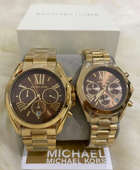 MICHAEL KORS CHRONOGRAPH QUARTZ STAINLESS STEEL ESPRESSO BROWN DIAL - MK5502