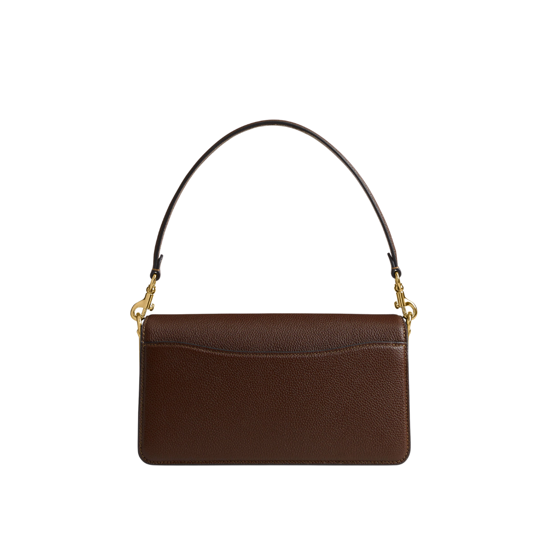 COACH Tabby Shoulder Bag Brown 20cm Golden logo