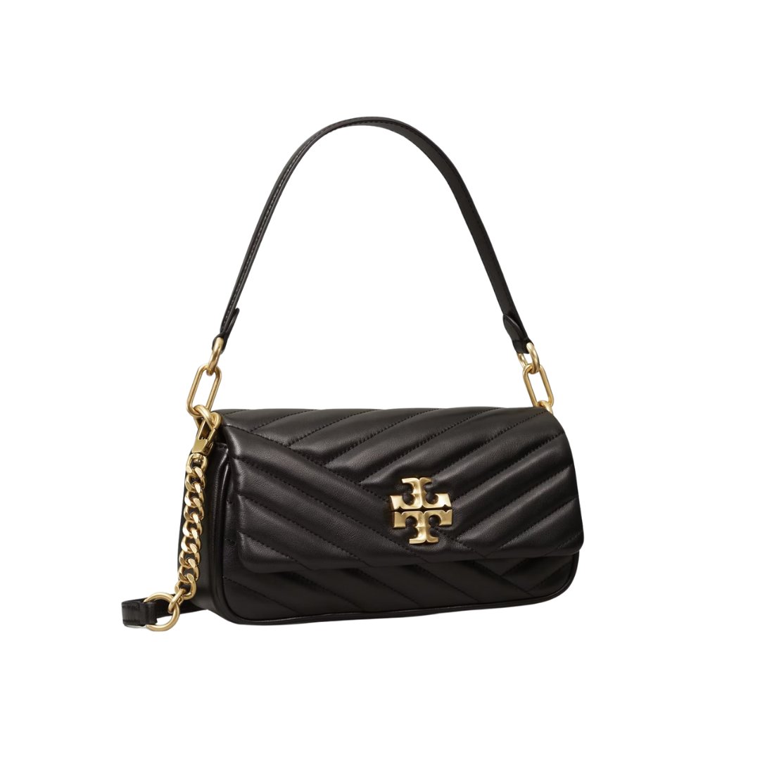 Tory Burch Kira Chevron Small Shoulder Bag Black