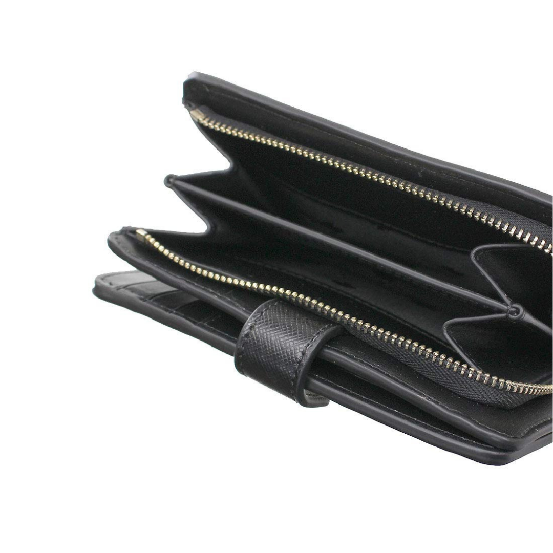 Kate Spade Compact Bifold Wallet Saffiano Black