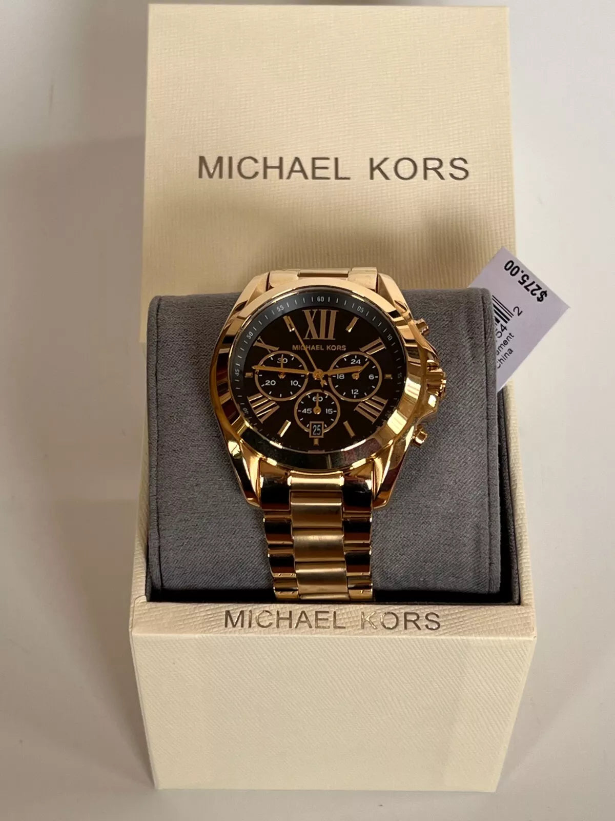 MICHAEL KORS BRADSHAW-MK5854 Black & Gold 43mm (Unisex)