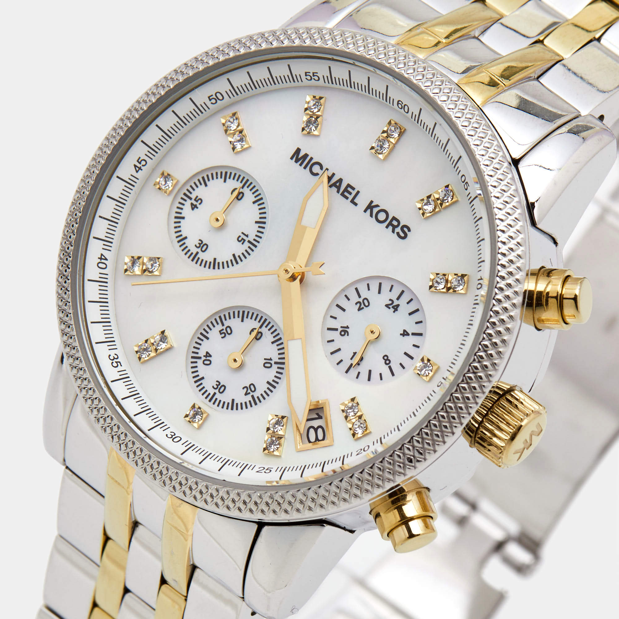 Michael Kors Ritz Women’s Two-Tone Chronograph Watch – MK5057