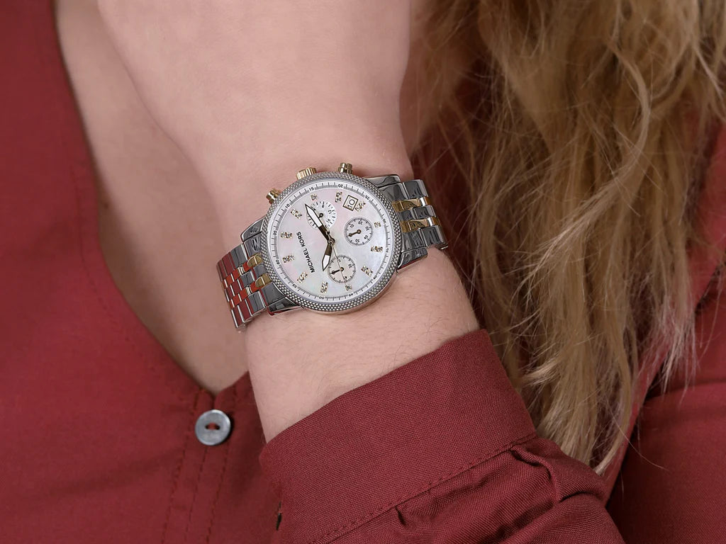 Michael Kors Ritz Women’s Two-Tone Chronograph Watch – MK5057