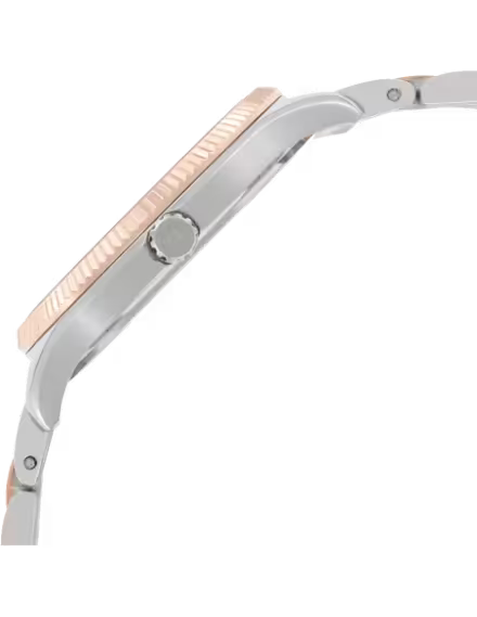 Michael Kors Lexington tri-color stainless steel analog women's watch MK6642