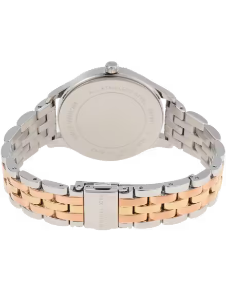 Michael Kors Lexington tri-color stainless steel analog women's watch MK6642