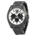 MICHAEL KORS MEN'S QUARTZ GREY STAINLESS STEEL WHITE DIAL ( Men & Women )