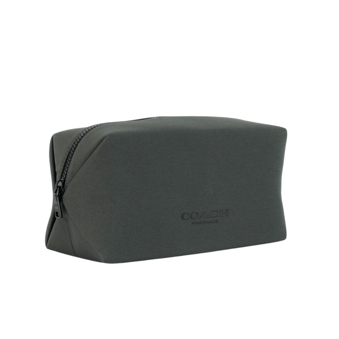 COACH PARFUMS TOILETRY BAG POUCH COSMETIC CASE (GREEN)