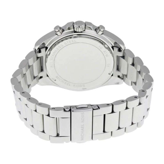 MICHAEL KORS UNISEX QUARTZ STAINLESS STEEL SILVER, CRYSTAL PAVE DIAL ( women )