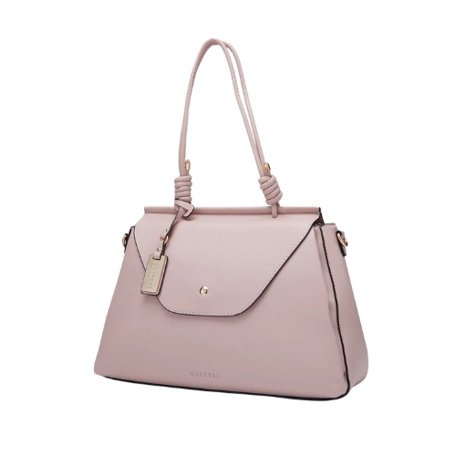 Caprese Evalina Satchel Large Dull Pink