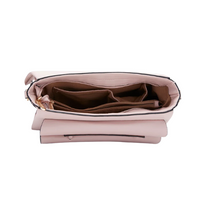 Caprese Evalina Satchel Large Dull Pink