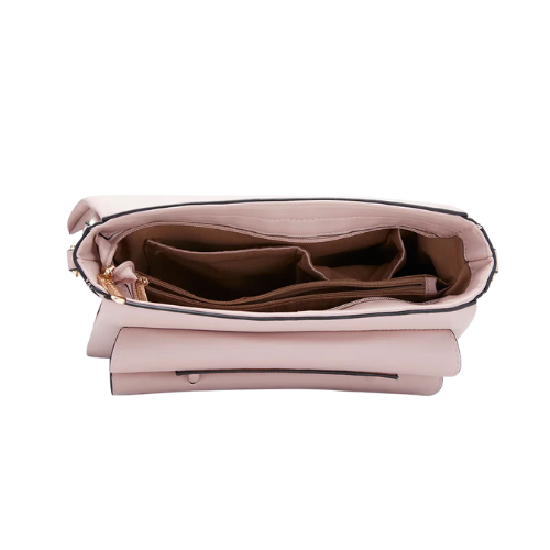 Caprese Evalina Satchel Large Dull Pink