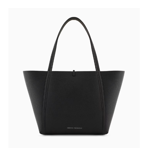 Armani Exchange Reversible Shopper With Logo And Clutch