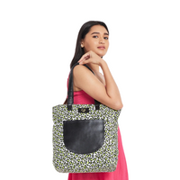 Caprese Karel Tote Large Lime Green
