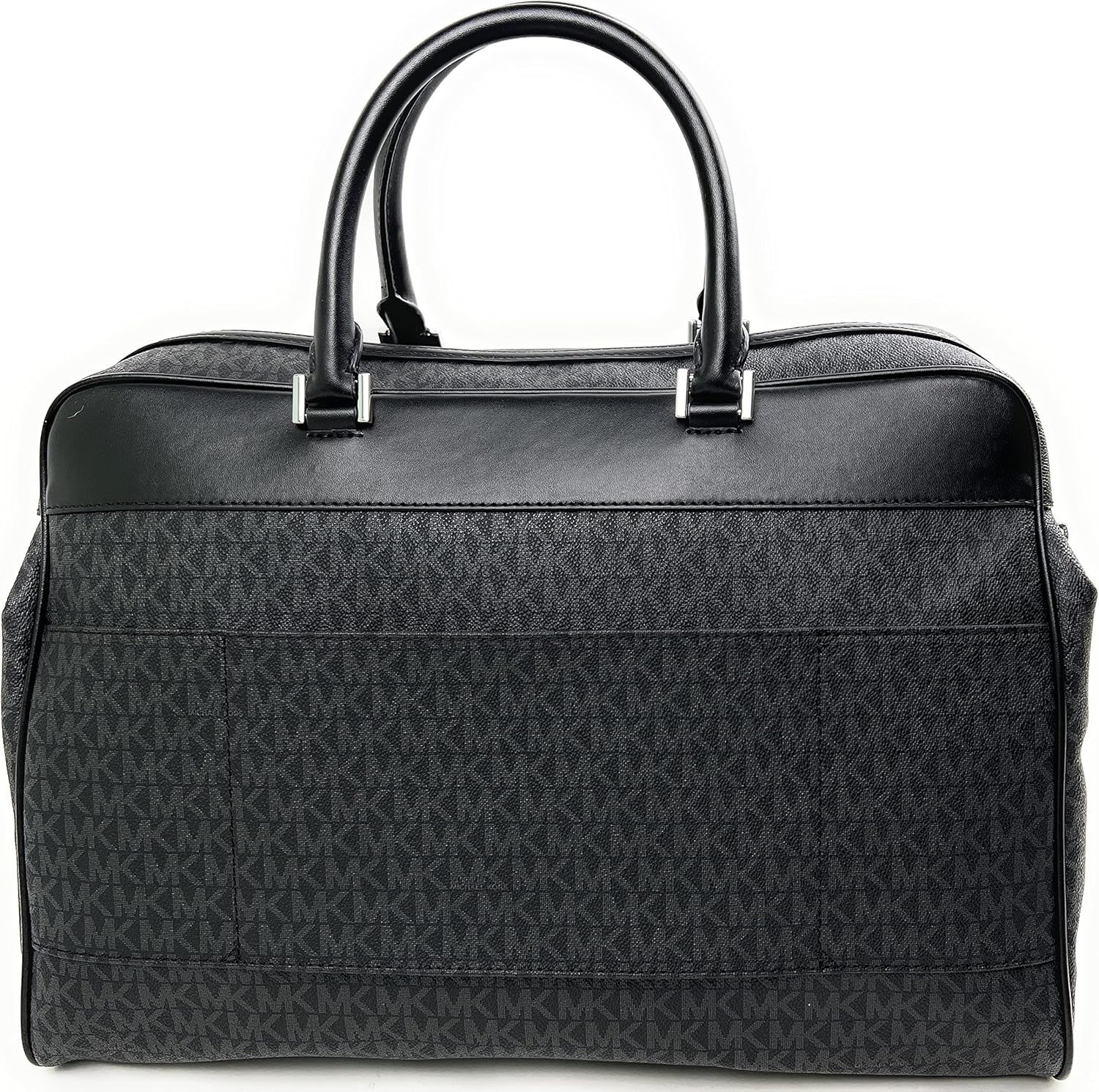 Michael Kors Travel Large Duffle Bag – Black Signature-Print Canvas