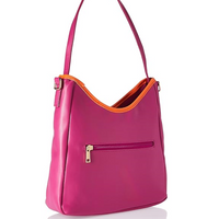 Caprese River Satchel Medium (E) Fuchsia