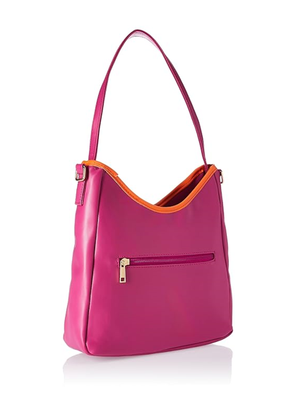 Caprese River Satchel Medium (E) Fuchsia