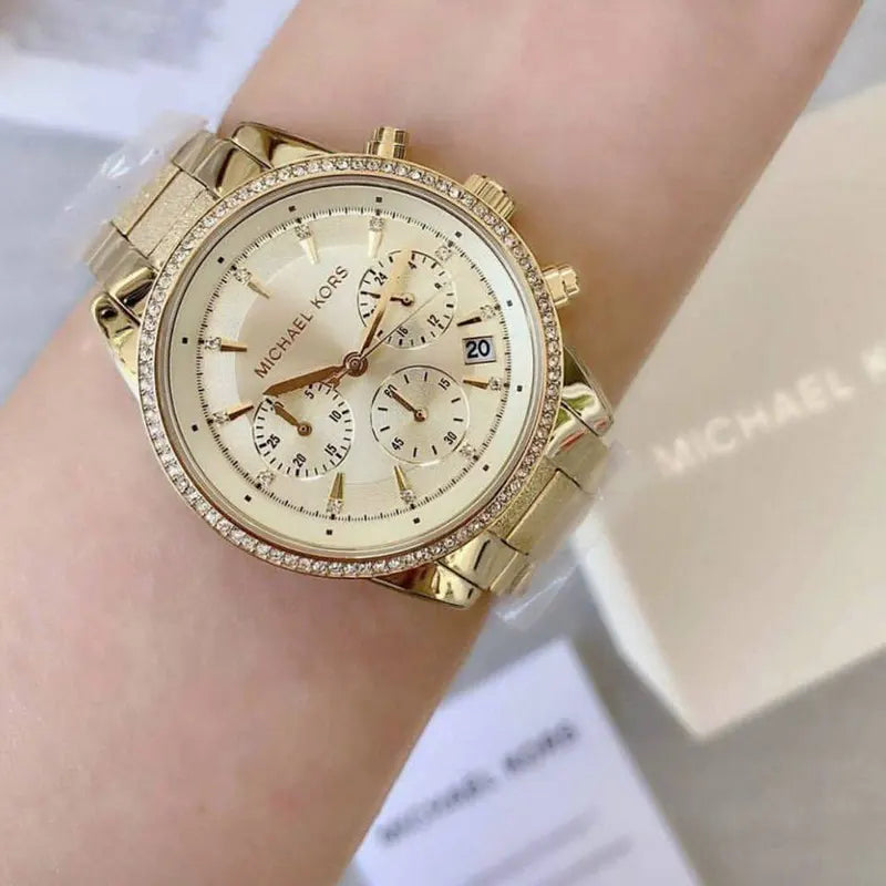 MICHAEL KORS RITZ CHAMPAGNE DIAL WOMEN - MK6597