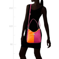 Caprese River Satchel Medium (E) Fuchsia