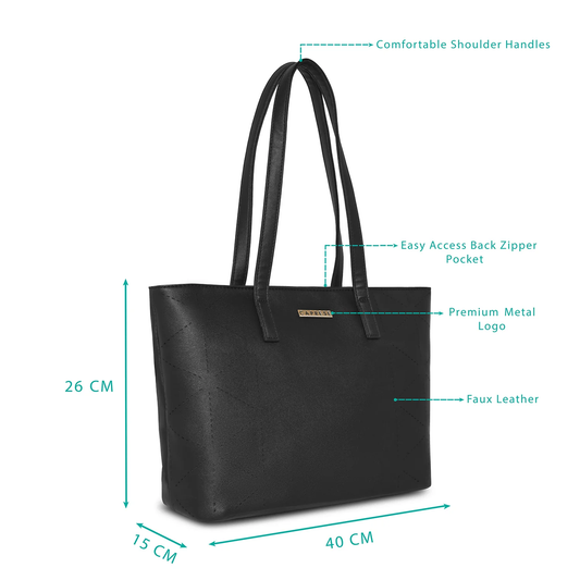 Caprese Alison Tote Medium I/O Black