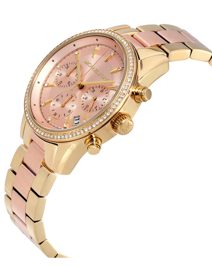 MICHAEL KORS RITZ GOLD STAINLESS STEEL WOMENS WATCH - MK6475