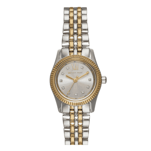 MK Oversized Lexington Two-Tone Watch ( women )