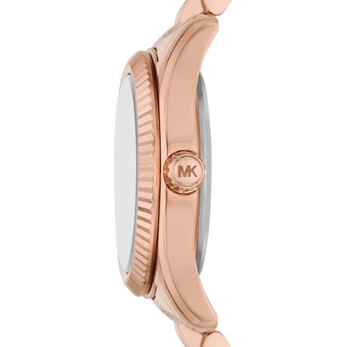 Michael Kors Petite Lexington Pavé Rose Gold-Tone Watch – MK4739