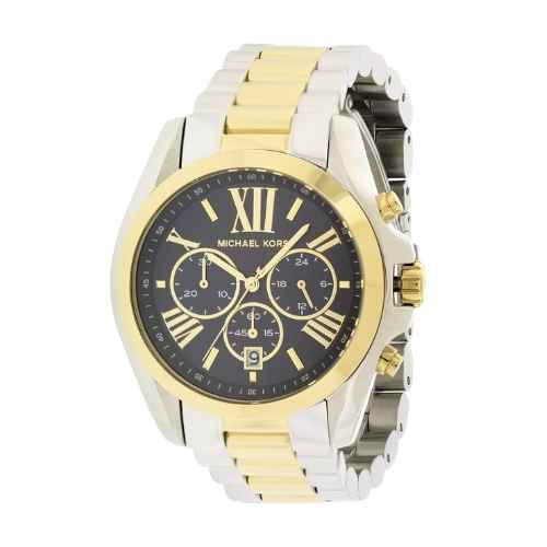 MICHAEL KORS BRADSHAW TWO TONE BLACK DIAL MK-5976 ( Men & Women )