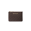 Michael Kors Jet Set Travel Small Signature Logo Coin Pouch – Brown PVC