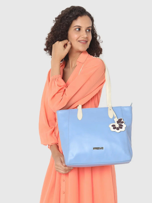 Caprese Sunshine Tote Medium Powder Blue