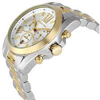 MK BRADSHAW SILVER & GOLD TONE SILVER DIAL QUARTZ