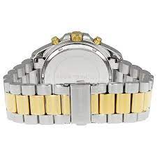 MK BRADSHAW SILVER & GOLD TONE SILVER DIAL QUARTZ