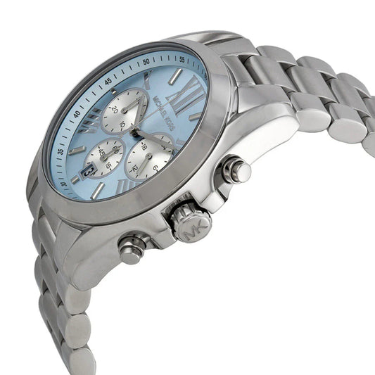 MK BRADSHAW SILVER BABY BLUE DIAL FOR MEN AND WOMEN