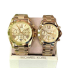 MICHAEL KORS BRADSHAW CHRONOGRAPH GOLD-TONE ( MEN & WOMEN ) WATCH STAINLESS STEEL
