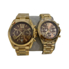 MICHAEL KORS CHRONOGRAPH QUARTZ STAINLESS STEEL ESPRESSO BROWN DIAL - MK5502